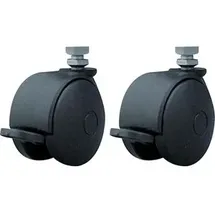 Franken Rollenset für Stellwandsystem ECO 130 mm Schwarz
