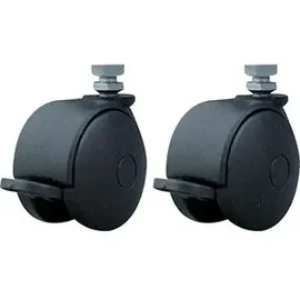 Franken Rollenset für Stellwandsystem ECO 130 mm Schwarz