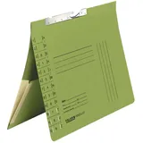 Falken Pendelhefter. 15033814, A4, grün, Amtsheftung, 320 g/m2 Karton, mit Tasche, 50 Stück