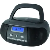 ECG CDR 500 Titan CD-Radio – CD, CD-R/RW; MP3; FM Radio; 20 Tuner-Vorwahlen; LCD-Display; Uhr (im Modus Stand-by); AUX-Eingang; Kopfhörerausgang Grau-Silber