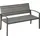Outsunny Gartenbank 122 x 60 x 85 cm Grau