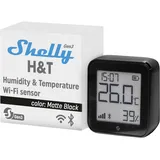 Shelly H&T Gen. 3 Matte Black Funk-Temperatursensor, -Luftfeuchtesensor Bluetooth Wi-Fi