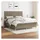 vidaXL Boxspringbett mit Matratze Taupe 180x200 cm Stoff