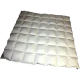 Betten Hofmann Hofmann Bayern Kassetten Daunendecke Ganzjahresdecke 8x8 240x220 cm 1280g leicht - Weiß