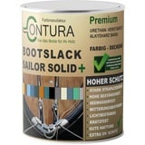 Contura Bootslack Farbig SEIDENMATT Yacht- Buntlack Metall Holz GFK Holzlack Boot Farblos (Farblos, 2,5 Liter)