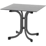 Siena Garden Sola Klapptisch 80 x 80 x 71 cm Anthrazit