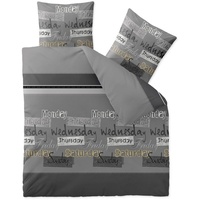 CELINATEX Fashion Bettwäsche 200x200 cm 3teilig Baumwolle, Bettgarnitur für