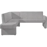 Home Affaire Eckbank HOME AFFAIRE "Umag", grau (hellgrau (capulet 4003)), B:210cm H:89cm T:160cm, Holzwerkstoff, Massivholz, Polyester, Sitzbänke, Eckbank, Sitz und Rücken gepolstert, verschiedene Qualitäten
