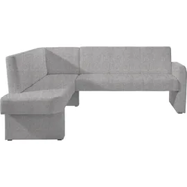 Home Affaire Eckbank HOME AFFAIRE "Umag", grau (hellgrau (capulet 4003)), B:210cm H:89cm T:160cm, Holzwerkstoff, Massivholz, Polyester, Sitzbänke, Eckbank, Sitz und Rücken gepolstert, verschiedene Qualitäten