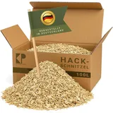kingpower Hackschnitzel für Ofen Rindenmulch für Garten Hochbeet Holz Pflanzen Einstreu Holzhackschnitzel Grob Holzschnitzel Streu Beet Abdeckung Deko Abdeckung 100-500 L