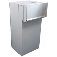 Letterbox24.de F-05 XXL Mauerdurchwurf Paketkasten Schwarz inkl. Zeitungsfach