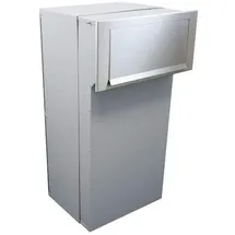 Letterbox24.de F-05 XXL Mauerdurchwurf Paketkasten Schwarz inkl. Zeitungsfach