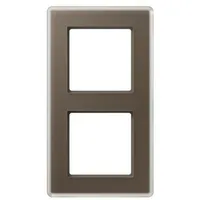 Jung AV582GLMMO Glasrahmen 2fach, mokka