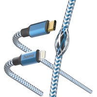 Hama Ladekabel Reflective USB-C/Lightning 1.5m blau