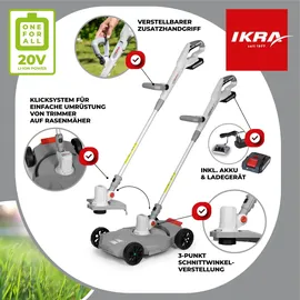 IKRA IART 2030 F inkl. 1 x Akku, Ladegerät & Fadenspule