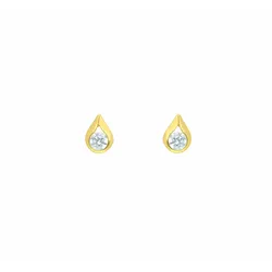 Paar Ohrhänger ADELIA ́S "Damen Goldschmuck", gold, Ohrringe, Damen, Damen, Gelbgold 585, mit Zirkonia Goldschmuck für Damen