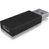 Icy Box USB-C auf USB-A Adapter 1,6 m Schwarz