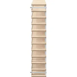 vidaXL Weinregal 110 x 110 x 22,5 cm Beige