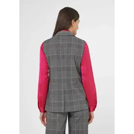 Madeleine Klassisch-elegante Glencheck-Weste in schwarz / wollweiß), | Gr.: 42