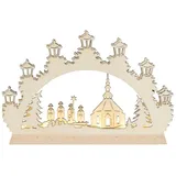 Saico Original Mini Schwibbogen Kurrende Leuchtbogen
