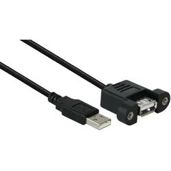 Good Connections USB 2.0 A/A 1 m, 1 m, USB A, USB A, USB 2.0, Männlich/Weiblich,