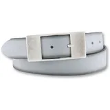 Bernd Götz BERND GÖTZ, Damen, Gr. 85, grau (hellgrau), Leder, unifarben, Basic, Gürtel Ledergürtel, mit flächiger Designschließe