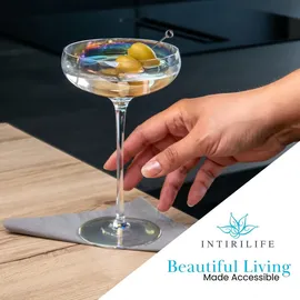 Intirilife Martini Cocktail Glas 0,14 l 2-tlg.