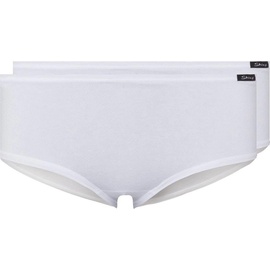 Skiny Damen Panty, Vorteilspack - Slip, Pants, Cotton Stretch, Basic Weiß XL Pack
