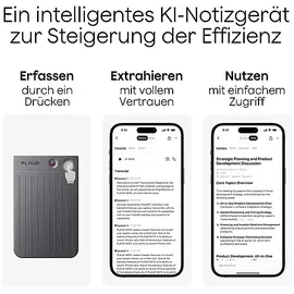 plaud Note KI Sprach-Assistent, Silber