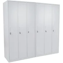 MCW Preston T829-6-H Aktenschrank 180 x 180 x 50 cm grau