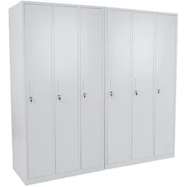 MCW Preston T829-6-H Aktenschrank 180 x 180 x 50 cm grau