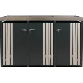 MCW Mülltonnenverkleidung O67 125 x 84 cm anthrazit