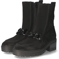 Gabor Stiefeletten Damen Rauleder Schwarz 6 / Schwarz - 39