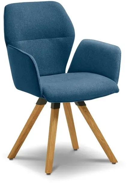 Stuhl Merlot Stoff Blau Blue