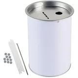 HMF 46000-07 Spendendose Spardose, Sammelbüchse, 14,5 x 10 cm, Lichtgrau