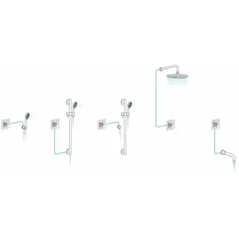 Sapho DREAMART Unterputz-Duscharmatur, 1 Weg, Chrom