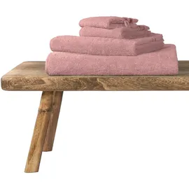 SCHIESSER Skyline Color Handtuchset 5-tlg. Altrosa