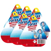 rorax 6x rorax Rohrfrei Power-Granulat Portionspack 60g - Wirkt sofort & lös Rohrreiniger