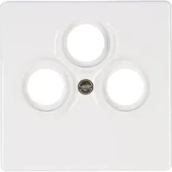 Kopp 492029189 VENEDIG - Antennen-Abdeckung TV/RF/SAT, Farbe: reinweiß