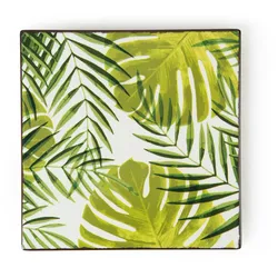 Excelsa Untersetzer Foliage Keramik 15 Cm Bunt