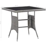 vidaXL Gartentisch 80 x 80 x 74 cm Grau