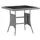 vidaXL Gartentisch 80 x 80 x 74 cm Grau