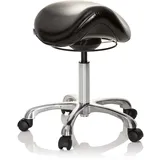 HJH Office Sattelhocker ORTHO SIT Kunstleder Schwarz