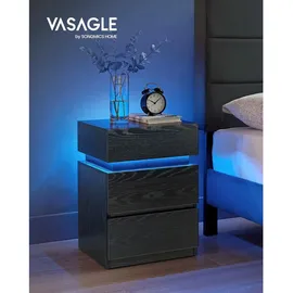 VASAGLE Nachtschrank SMARTIE 40 x 40 x 55 cm Schwarz