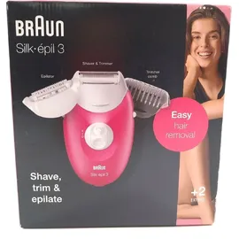 Braun Silk-épil 3 3-410 weiß/rosa