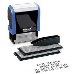 trodat Textstempel, individualisierbar printy 4913 Typo selbstfärbend schwarz ohne Logo