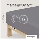 schlafgut Premium Baumwolle 90 x 190 - 100 x 220 cm gray mid