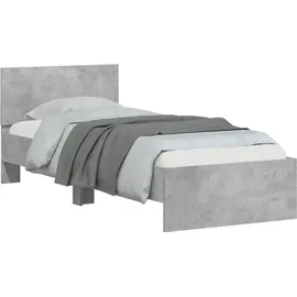 vidaXL Bettgestell 90 x 200 cm H2 Grau