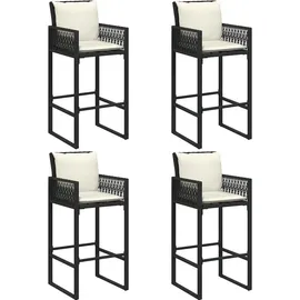 vidaXL Gartenbar Set 5-tlg. Schwarz