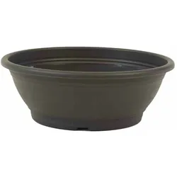 Siena Garden Schale Ø 30 x 10,5 cm, anthrazit Rundes Kunststoffgefäß mit Bodenlöchern anthrazit 30